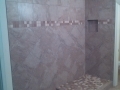 Tile floor prior to remodeling completion